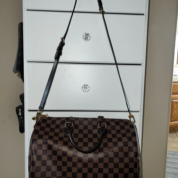 💯 Authentic Louis Vuitton Speedy Bandouliere 35, Damien Ebene - Picture 4 of 17